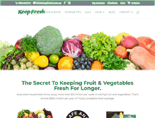 Tablet Screenshot of keepfresh.com.au